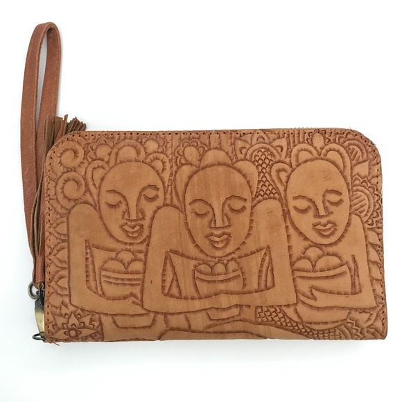 Handmade Leather Goddess Clutch